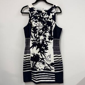 Lauren Ralph Lauren Floral Navy and White Dress 12